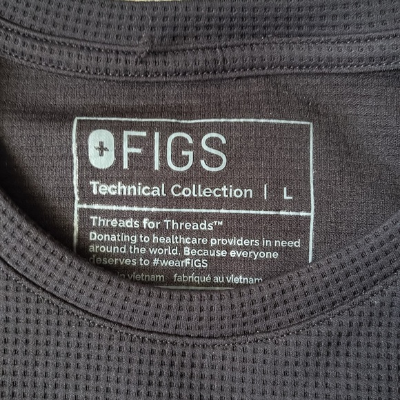 Figs Waffle Longsleeve Underscrub Shirt - Picture 5 of 8